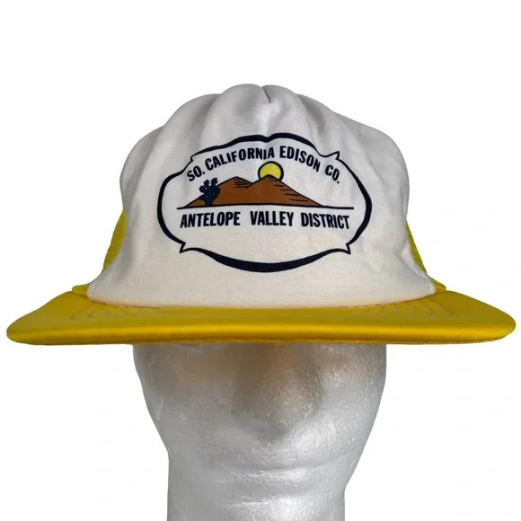 Vintage | Accessories | Vintage Snapback Mesh Trucker Hat 